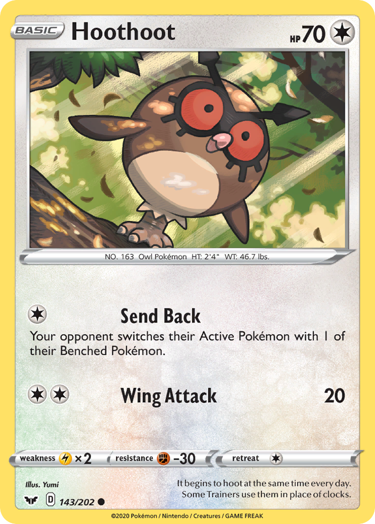 Hoothoot (143/202) [Sword & Shield: Base Set] | Odin's Place