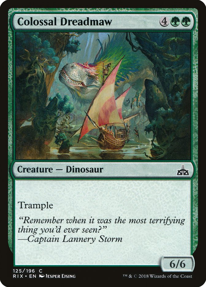 Colossal Dreadmaw (125) [Rivals of Ixalan] | Odin's Place