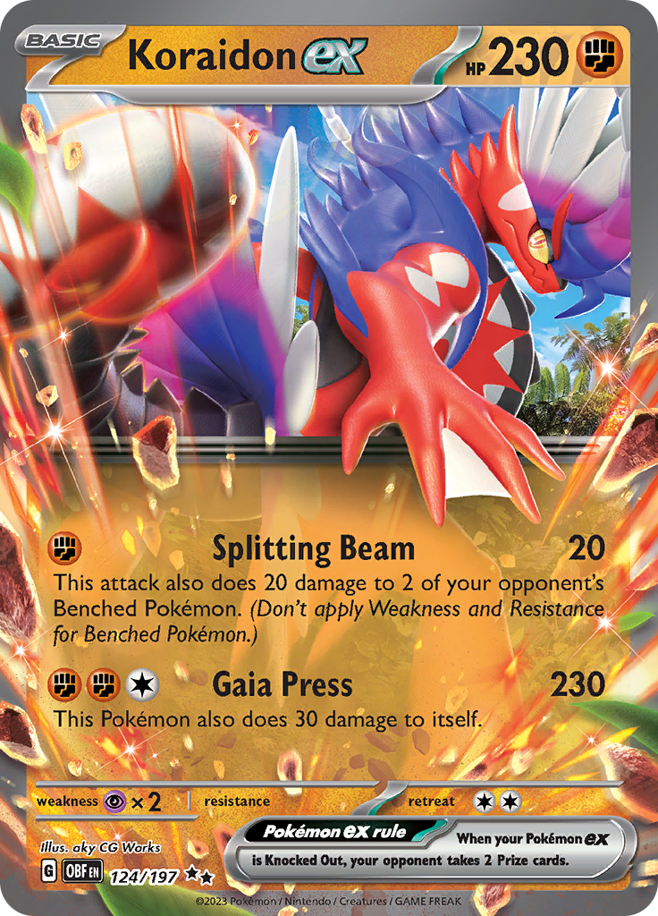 Koraidon ex (124/197) [Scarlet & Violet: Obsidian Flames] | Odin's Place