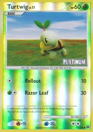Turtwig (77/100) [Burger King Promos: 2009 Collection] | Odin's Place