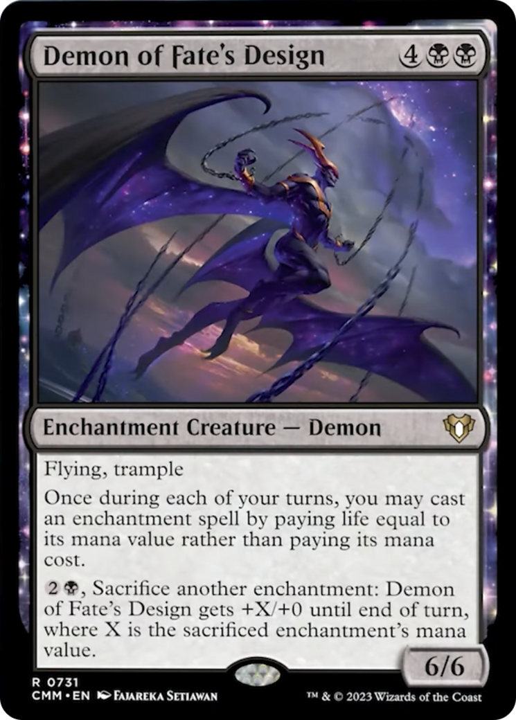 Demon of Fate's Design [Commander Masters] | Odin's Place