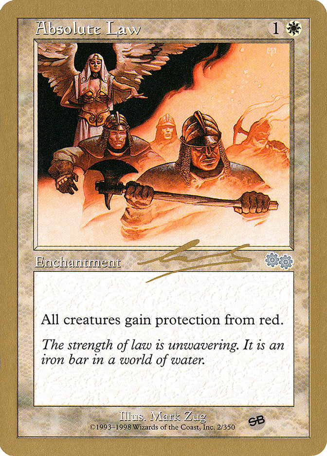 Absolute Law (Nicolas Labarre) (SB) [World Championship Decks 2000] | Odin's Place