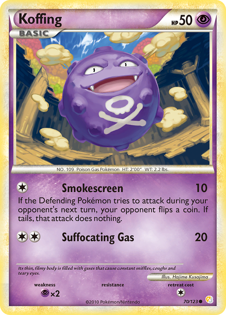 Koffing (70/123) [HeartGold & SoulSilver: Base Set] | Odin's Place