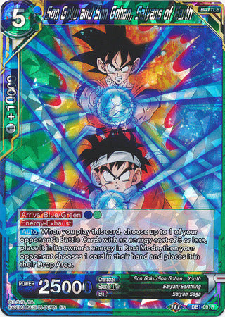 Son Goku and Son Gohan, Saiyans of Earth (DB1-091) [Dragon Brawl] | Odin's Place
