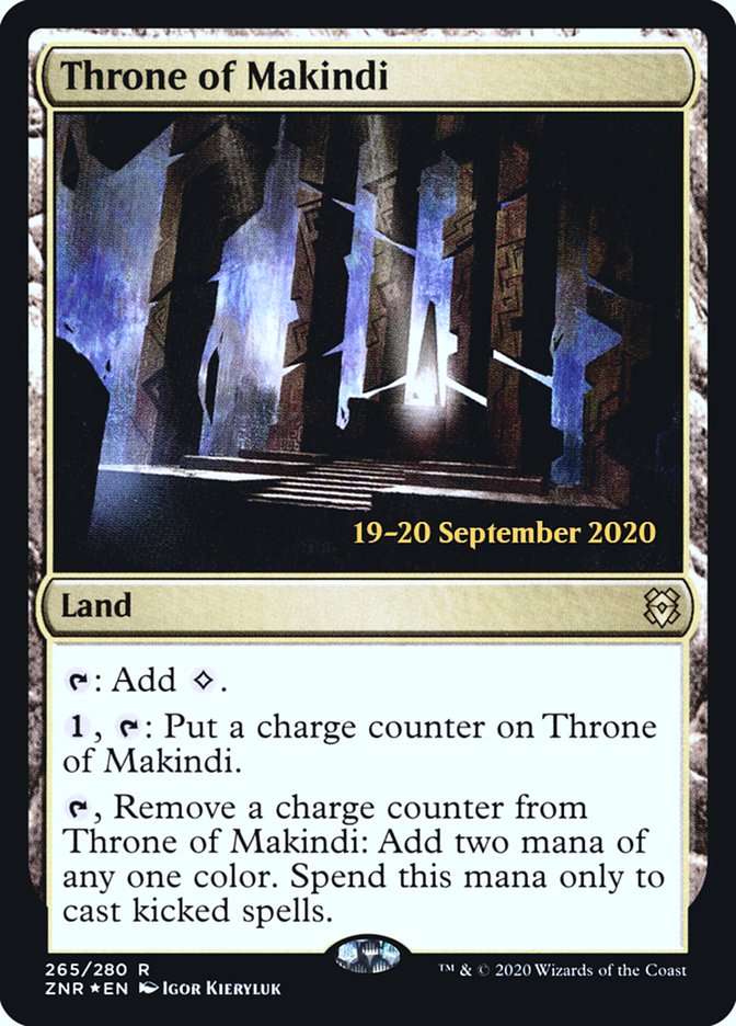 Throne of Makindi [Zendikar Rising Prerelease Promos] | Odin's Place