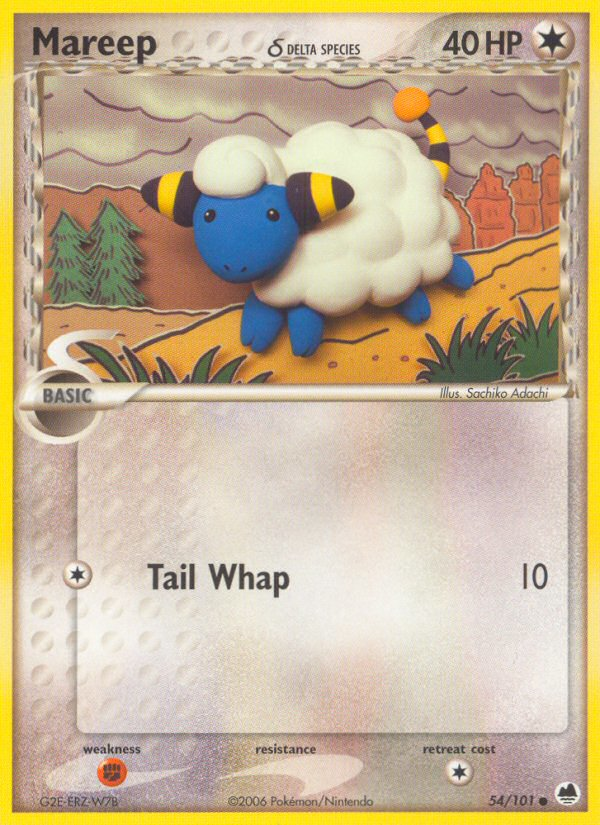 Mareep (54/101) (Delta Species) [EX: Dragon Frontiers] | Odin's Place