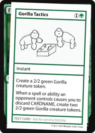 Gorilla Tactics (2021 Edition) [Mystery Booster Playtest Cards] | Odin's Place