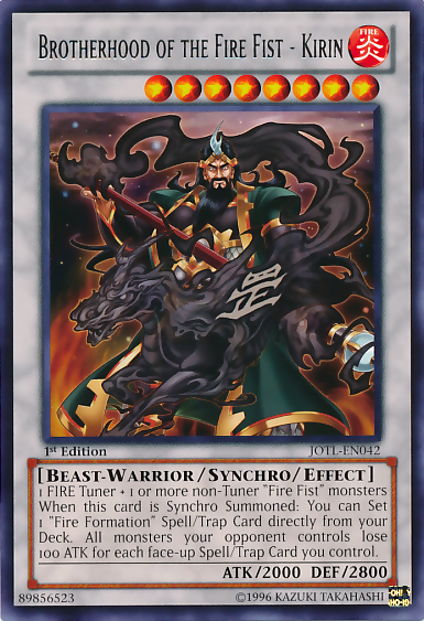 Brotherhood of the Fire Fist - Kirin [JOTL-EN042] Rare | Odin's Place