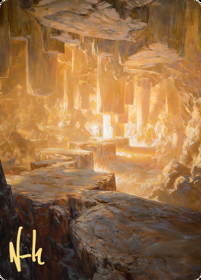 Pillarverge Pathway Art Card (Gold-Stamped Signature) [Zendikar Rising Art Series] | Odin's Place