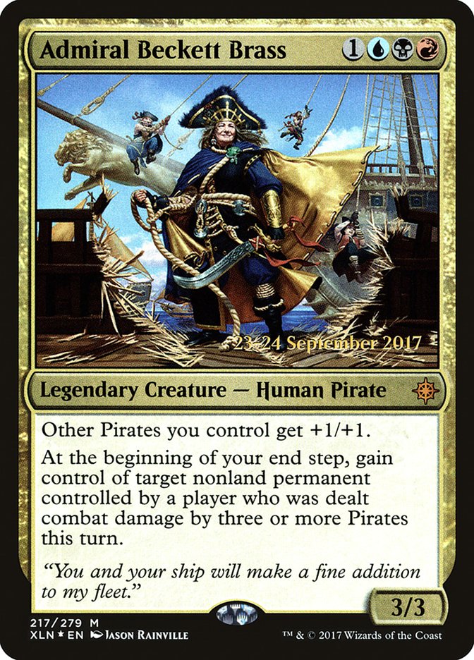 Admiral Beckett Brass (217) [Ixalan Prerelease Promos] | Odin's Place