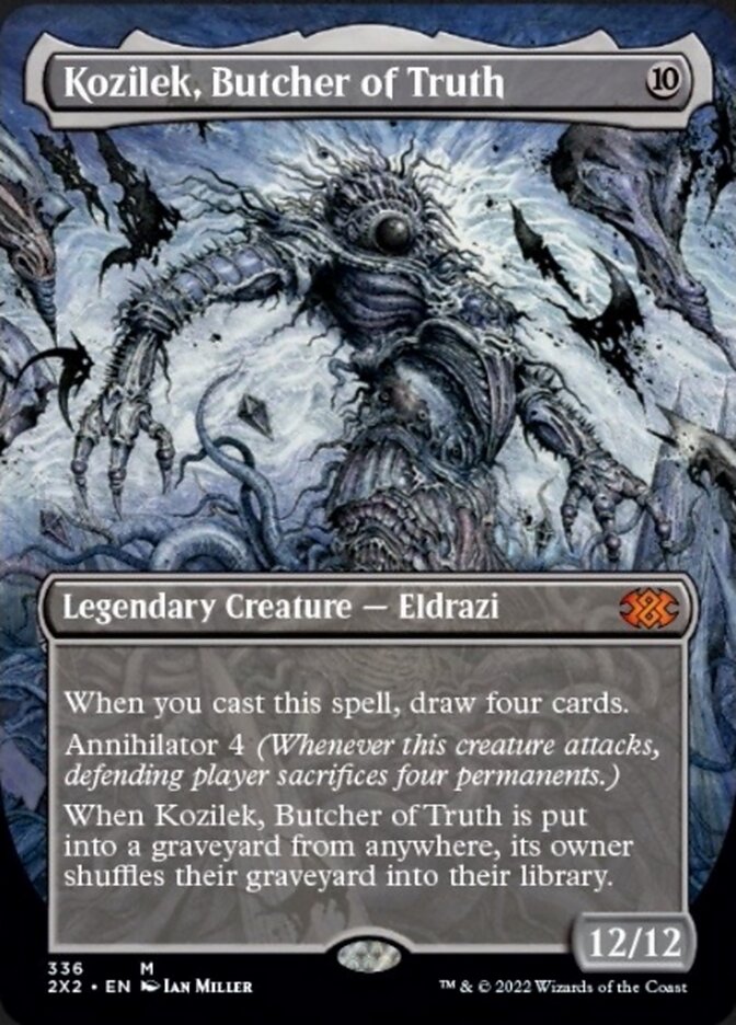 Kozilek, Butcher of Truth (Borderless Alternate Art) [Double Masters 2022] | Odin's Place
