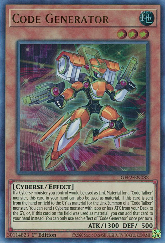 Code Generator [GFP2-EN082] Ultra Rare | Odin's Place