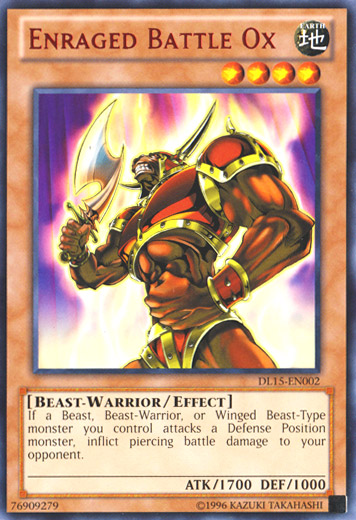 Enraged Battle Ox (Red) [DL15-EN002] Rare | Odin's Place
