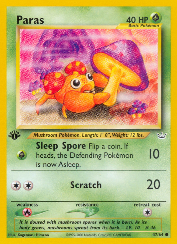 Paras (47/64) [Neo Revelation 1st Edition] | Odin's Place