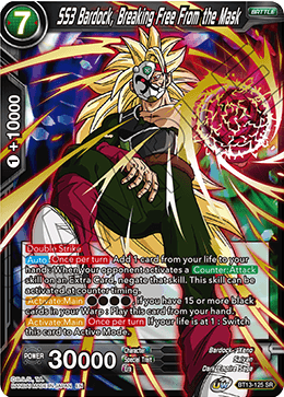 SS3 Bardock, Breaking Free From the Mask (BT13-125) [Supreme Rivalry] | Odin's Place