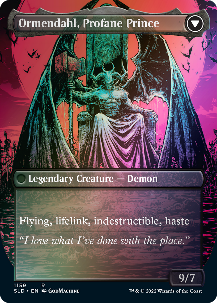 Westvale Abbey // Ormendahl, Profane Prince (Borderless) [Secret Lair: From Cute to Brute] | Odin's Place