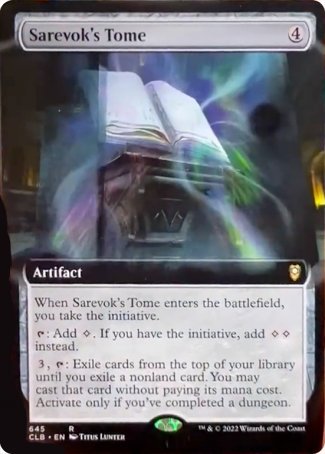 Sarevok's Tome (Extended Art) [Commander Legends: Battle for Baldur's Gate] | Odin's Place