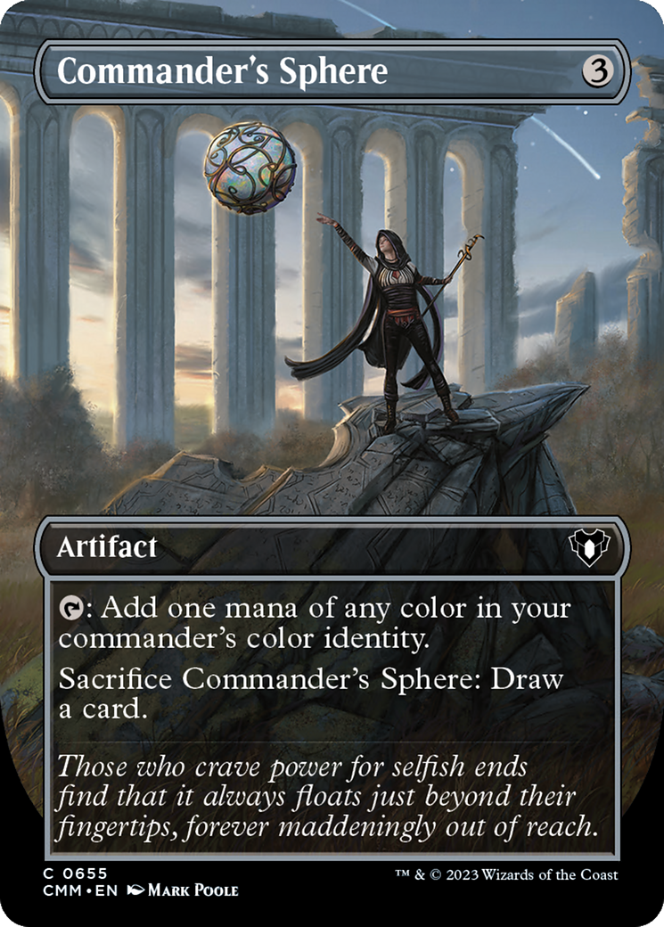 Commander's Sphere (Borderless Alternate Art) [Commander Masters] | Odin's Place
