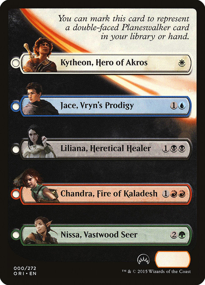 Magic Origins Checklist (0) [Magic Origins Tokens] | Odin's Place