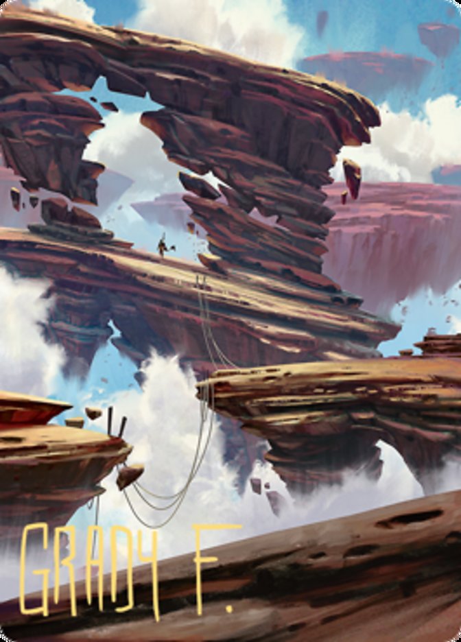 Boulderloft Pathway Art Card (Gold-Stamped Signature) [Zendikar Rising Art Series] | Odin's Place