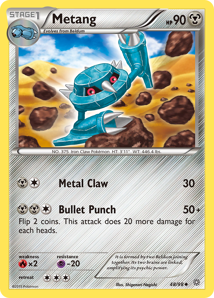 Metang (48/98) [XY: Ancient Origins] | Odin's Place