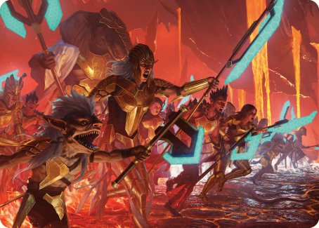 Roar of Resistance Art Card [Phyrexia: All Will Be One Art Series] | Odin's Place