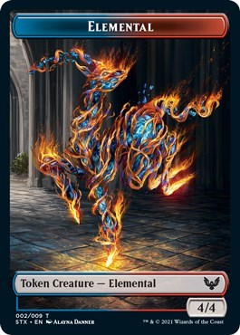 Elemental // Pest Double-Sided Token [Strixhaven: School of Mages Tokens] | Odin's Place