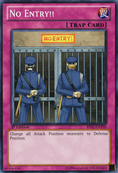 No Entry!! [BP02-EN190] Common | Odin's Place