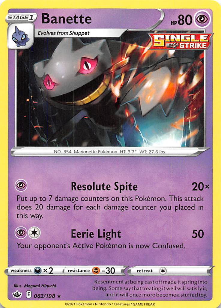 Banette (063/198) [Sword & Shield: Chilling Reign] | Odin's Place
