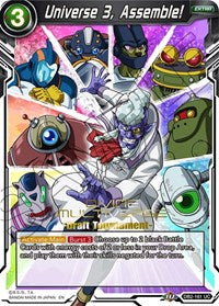 Universe 3, Assemble! (Divine Multiverse Draft Tournament) (DB2-161) [Tournament Promotion Cards] | Odin's Place
