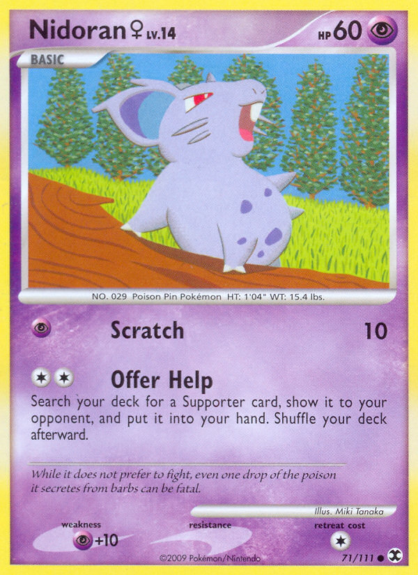 Nidoran (71/111) (Female) [Platinum: Rising Rivals] | Odin's Place