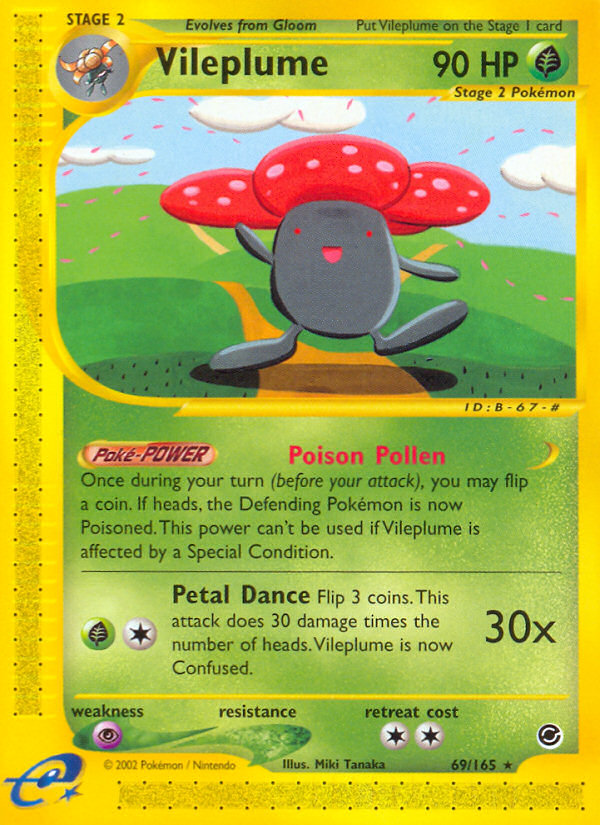 Vileplume (69/165) [Expedition: Base Set] | Odin's Place