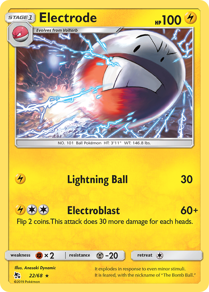 Electrode (22/68) [Sun & Moon: Hidden Fates] | Odin's Place