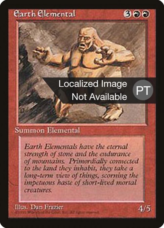 Earth Elemental [Fourth Edition (Foreign Black Border)] | Odin's Place