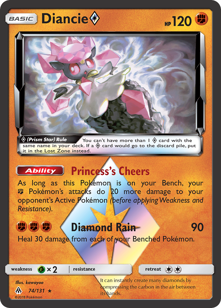 Diancie (74/131) (Prism Star) [Sun & Moon: Forbidden Light] | Odin's Place