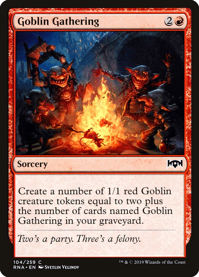 Goblin Gathering (104) [Ravnica Allegiance] | Odin's Place