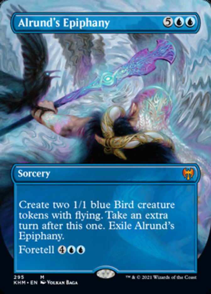 Alrund's Epiphany (Borderless Alternate Art) [Kaldheim] | Odin's Place
