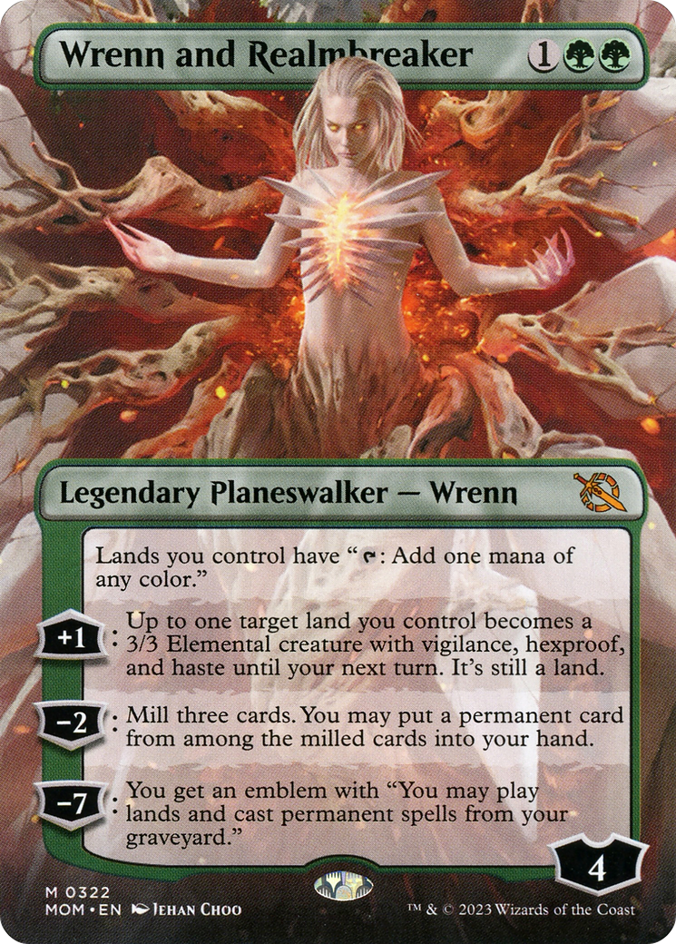 Wrenn and Realmbreaker (Borderless Alternate Art) [March of the Machine] | Odin's Place