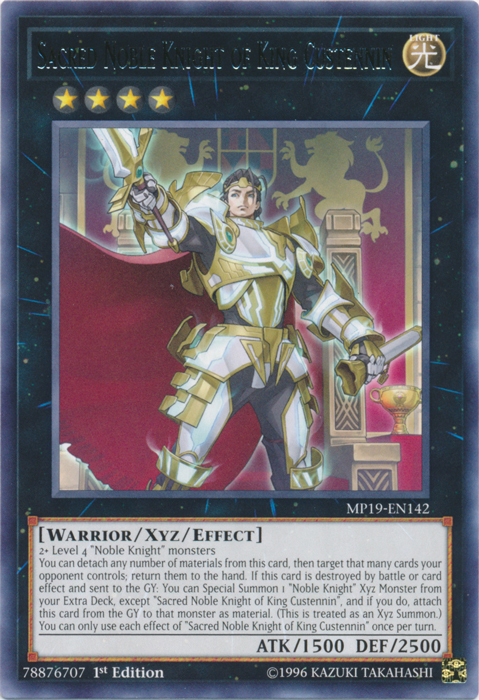 Sacred Noble Knight of King Custennin [MP19-EN142] Rare | Odin's Place