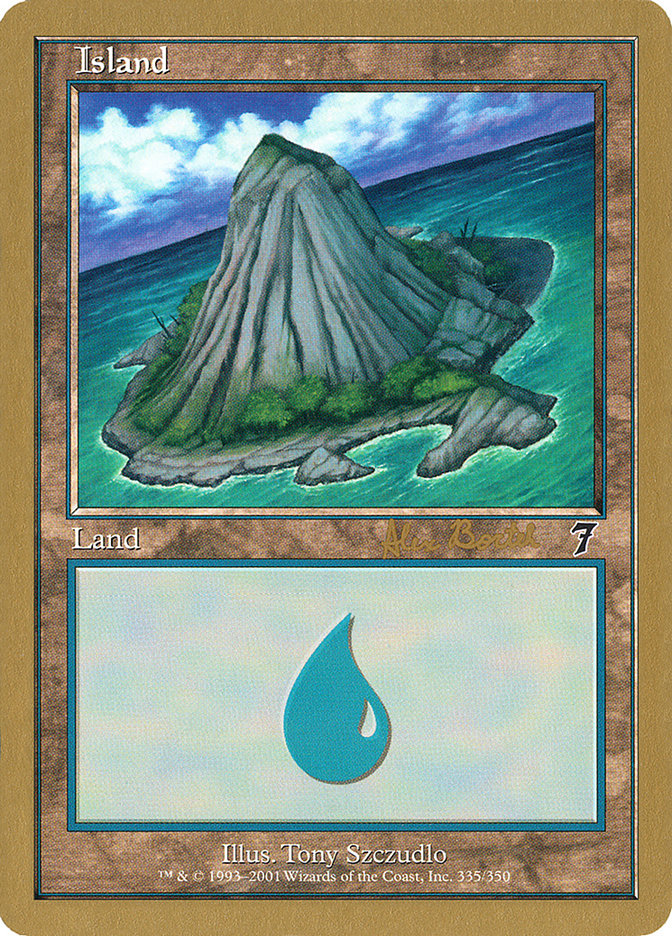Island (ab335a) (Alex Borteh) [World Championship Decks 2001] | Odin's Place