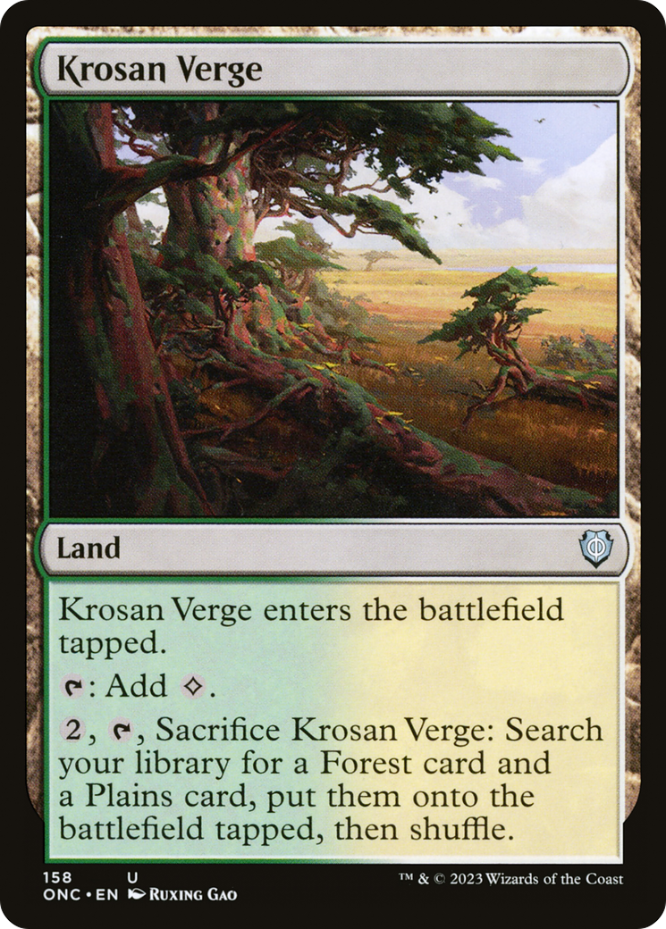 Krosan Verge [Phyrexia: All Will Be One Commander] | Odin's Place