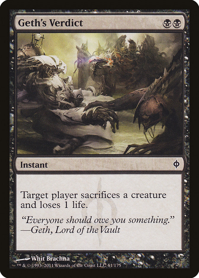 Geth's Verdict (61) [New Phyrexia] | Odin's Place
