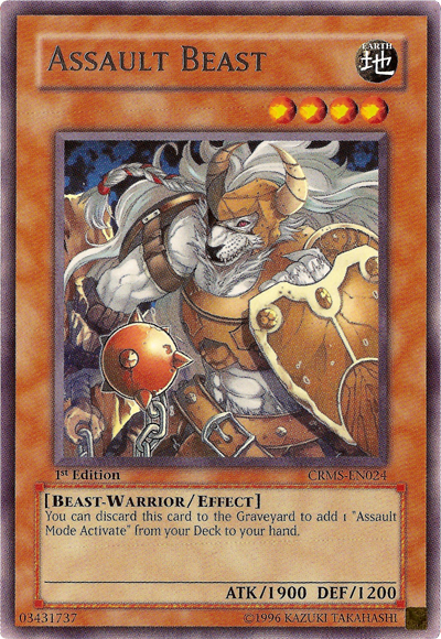 Assault Beast [CRMS-EN024] Rare | Odin's Place