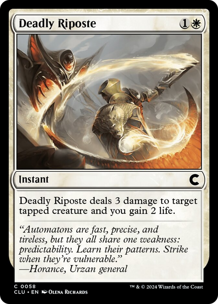 Deadly Riposte [Ravnica: Clue Edition] | Odin's Place