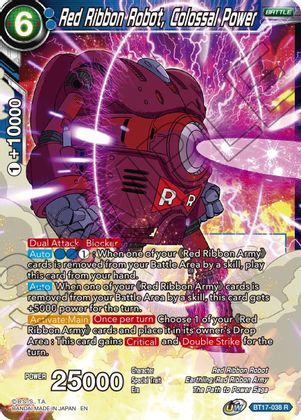 Red Ribbon Robot, Colossal Power (BT17-038) [Ultimate Squad] | Odin's Place