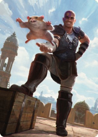 Minsc & Boo, Timeless Heroes Art Card (72) [Commander Legends: Battle for Baldur's Gate Art Series] | Odin's Place