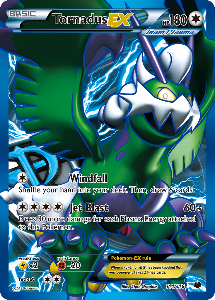 Tornadus EX (114/116) [Black & White: Plasma Freeze] | Odin's Place