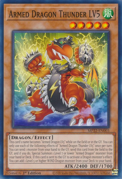 Armed Dragon Thunder LV5 [MP22-EN003] Common | Odin's Place