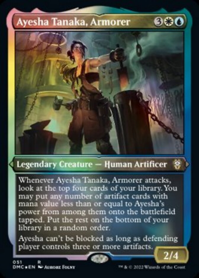 Ayesha Tanaka, Armorer (Foil Etched) [Dominaria United Commander] | Odin's Place
