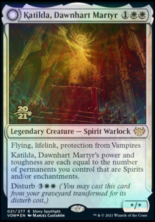 Katilda, Dawnhart Martyr // Katilda's Rising Dawn [Innistrad: Crimson Vow Prerelease Promos] | Odin's Place
